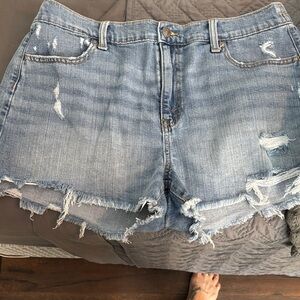 Aerie Distressed Denim Shorts